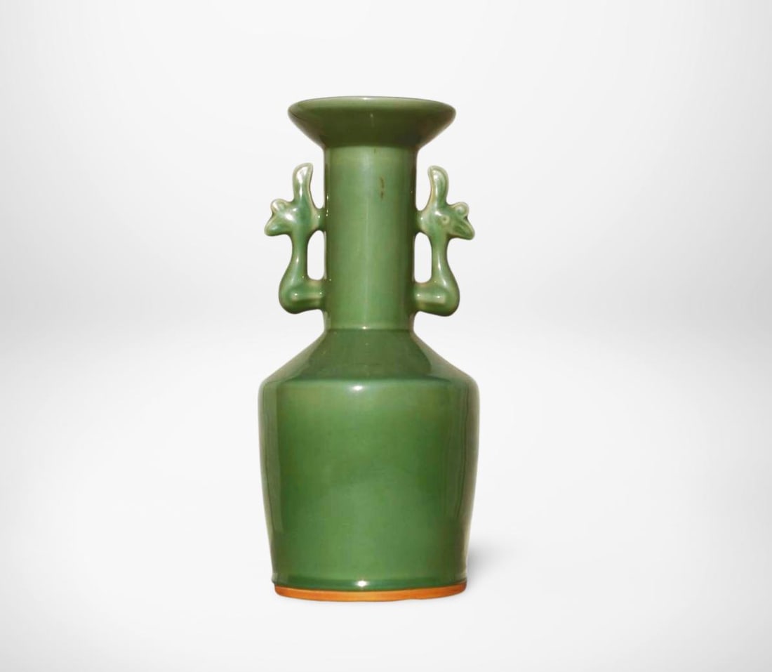 A Longquan Vase: A Longquan Vase. Dimension: 7" x 15.5"
