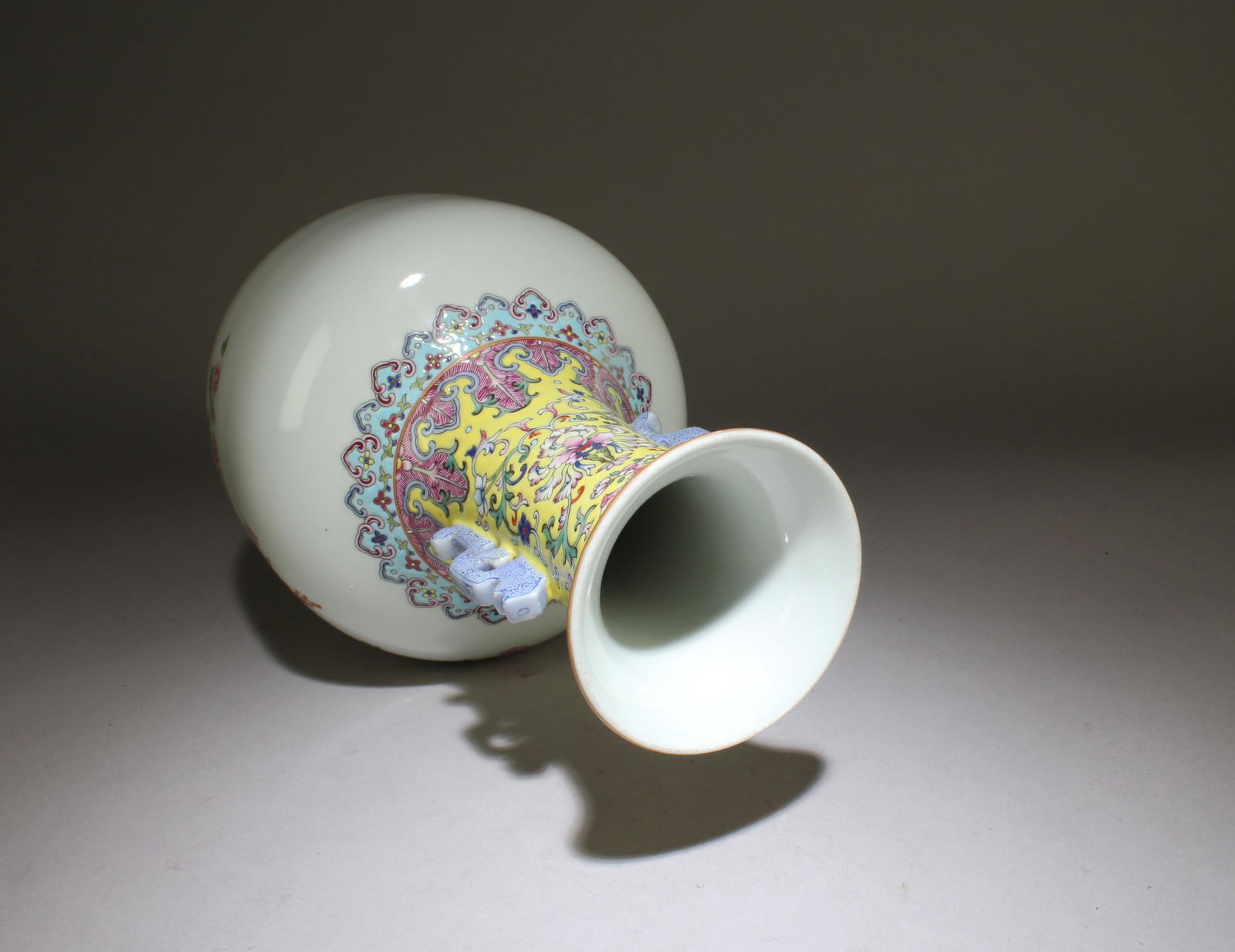 A Fencai Vase with Box - 6