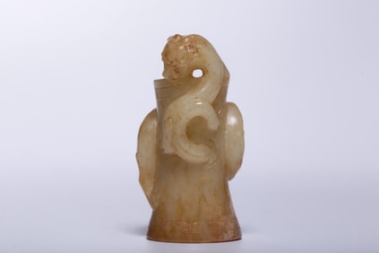 A Jade Chilong Pendant