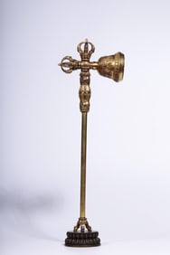 A Gilt Bronze Vajra Hammer