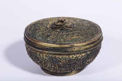 A Gilt Bronze Box