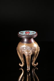 A Bronze Zitan and Turquoise Stand