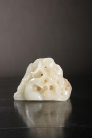 A Hetian White Jade Bird Ornament