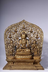 A Gilt Bronze Buddha Statue