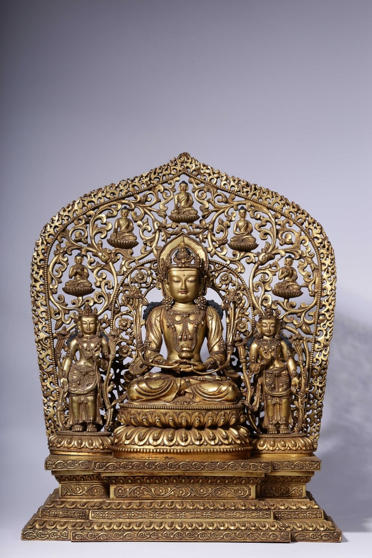 A Gilt Bronze Buddha Statue (1 of 13)