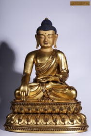 A Gilt Bronze Buddha Statue