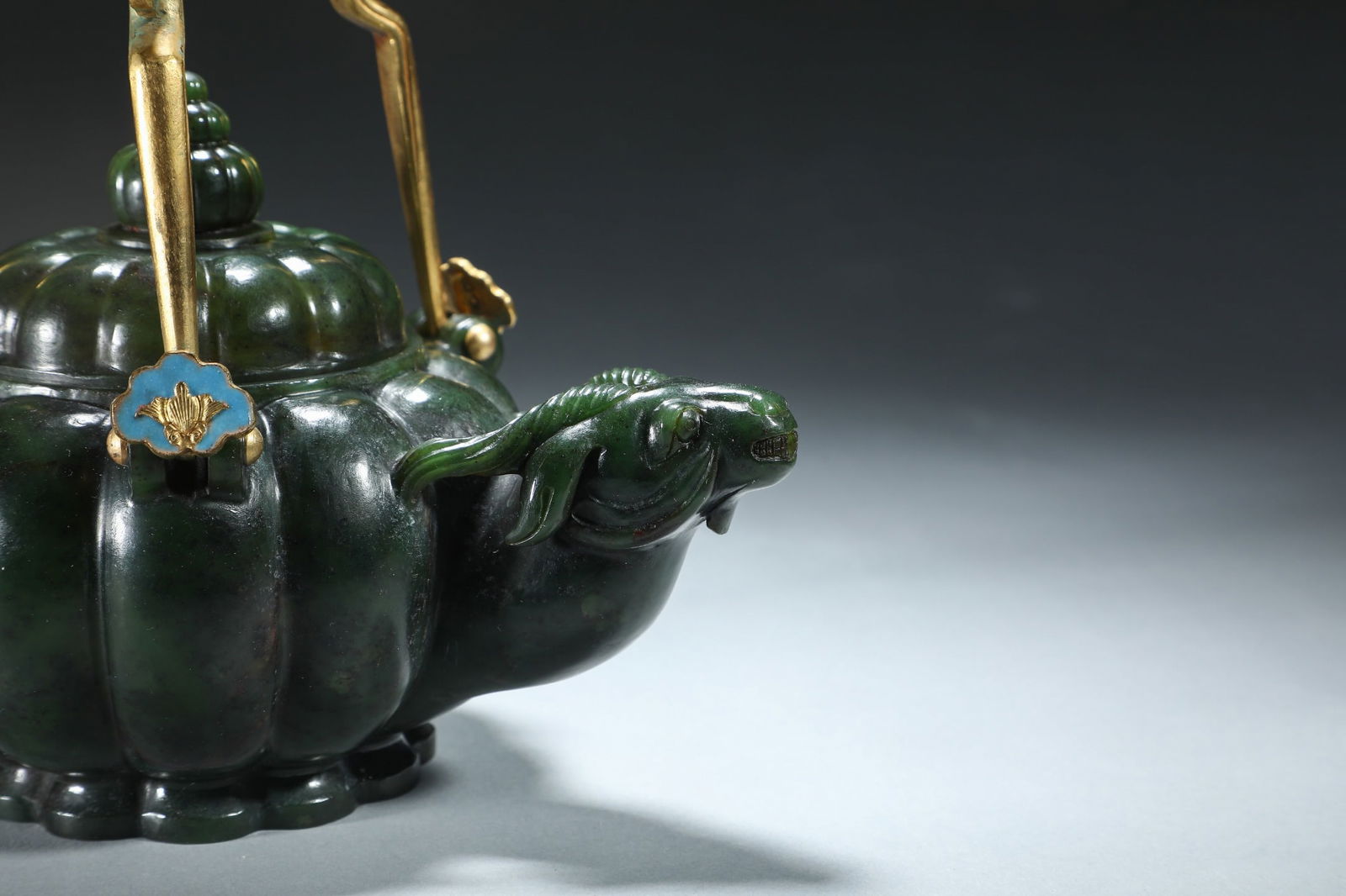 Jasper Ram-Lid Loop-Handle Pot - 2