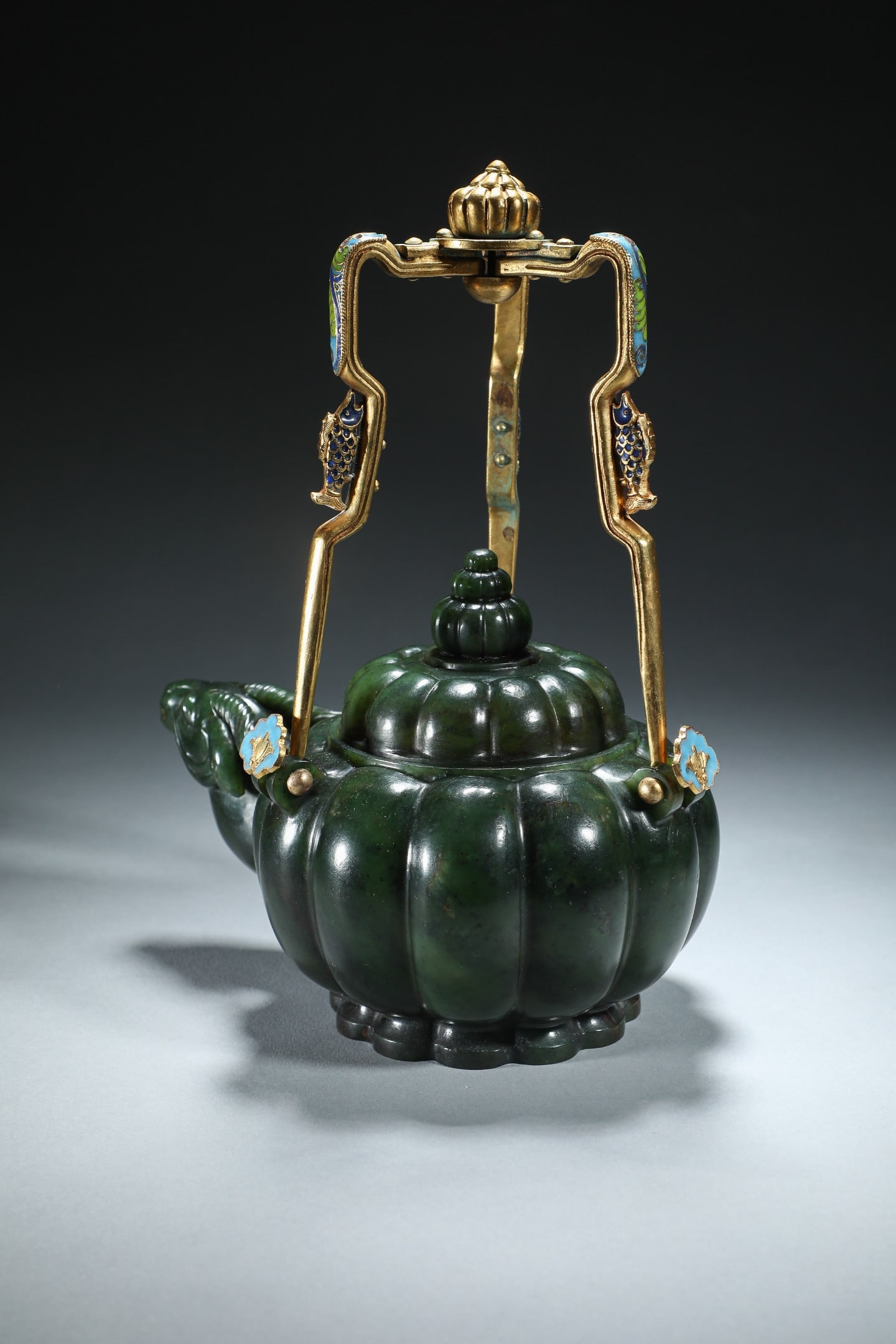 Jasper Ram-Lid Loop-Handle Pot - 4