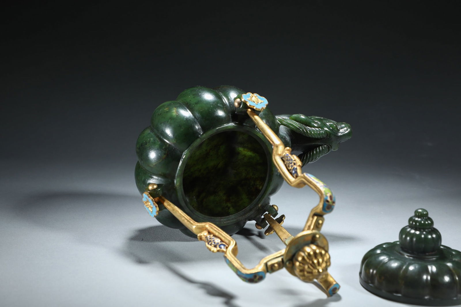 Jasper Ram-Lid Loop-Handle Pot - 6