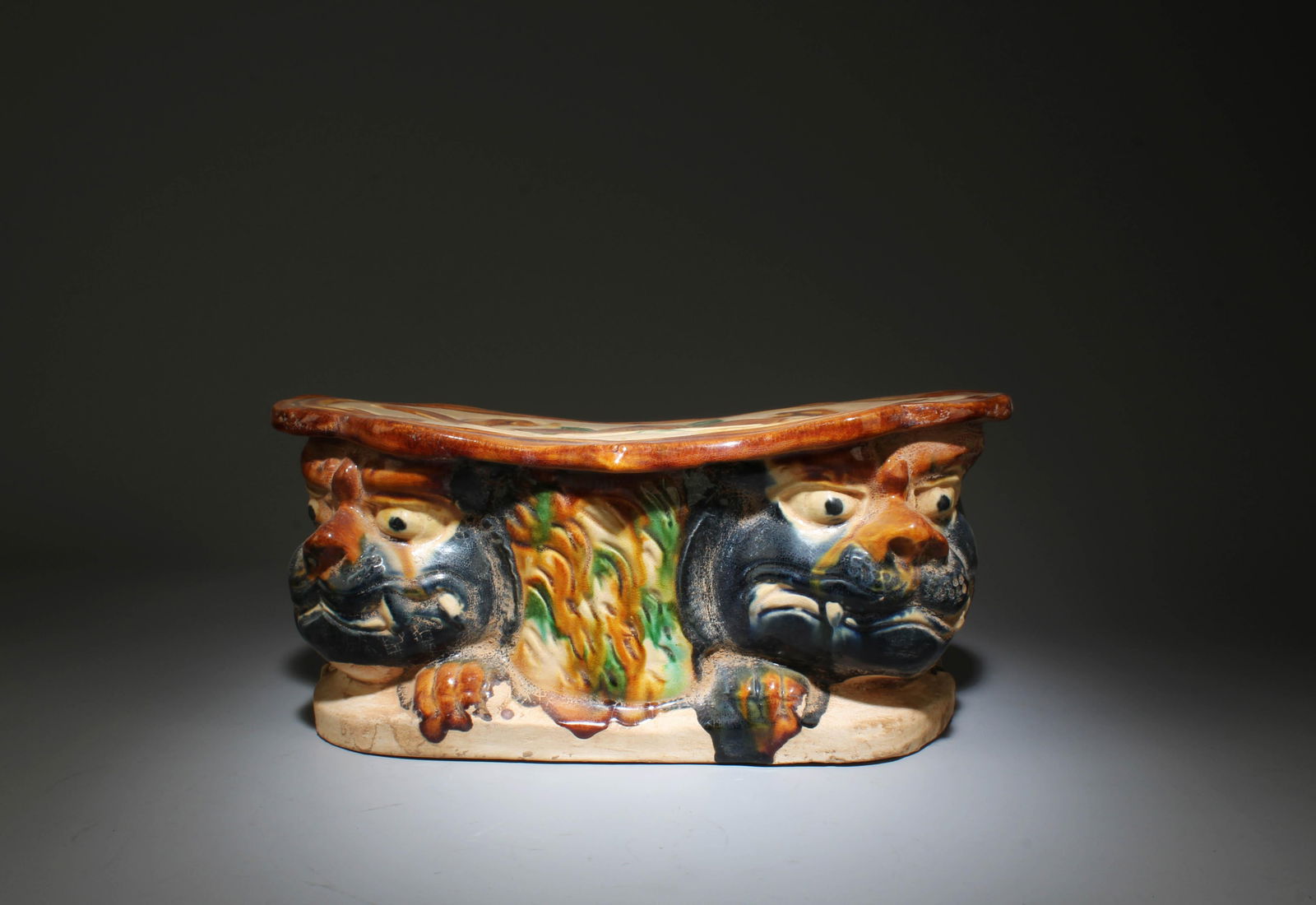 A Sancai Pottery Pillow (1 of 5)