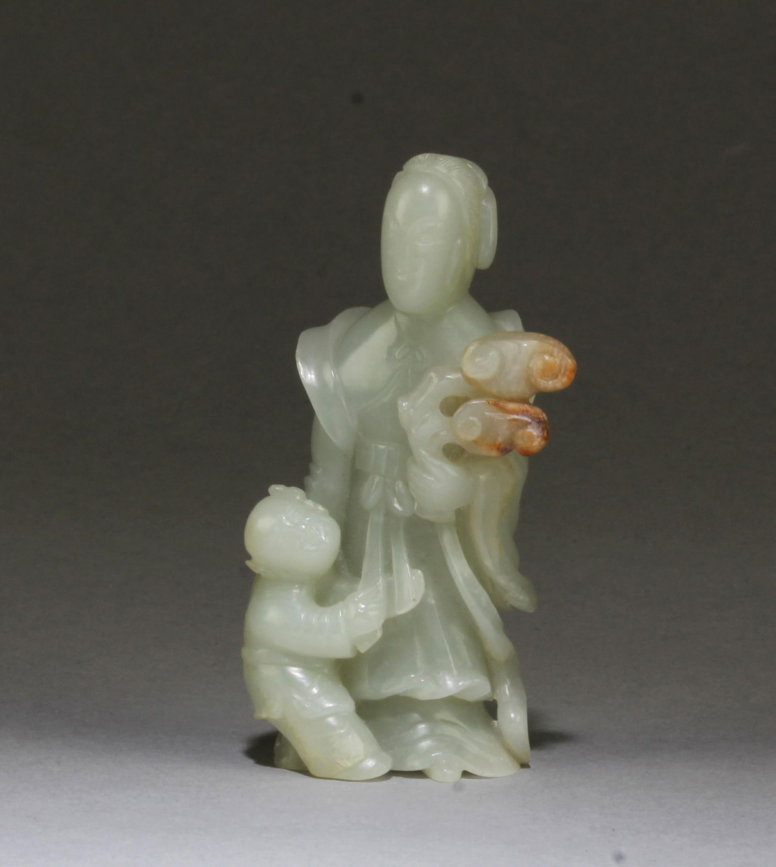 Chinese Hetian Jade Statue (1 of 6)