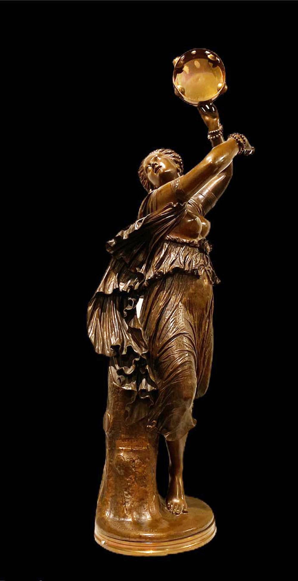 Signed, A Female Dancer Statue - 5