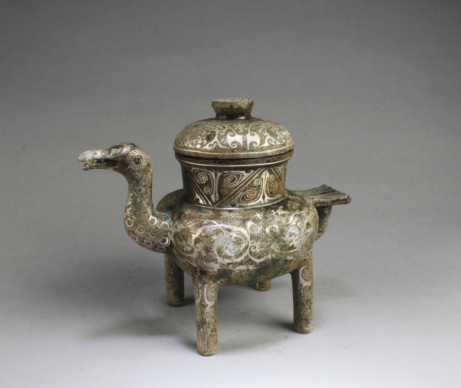 A Bronze Mythical Beast Shaped Container (1 of 6)