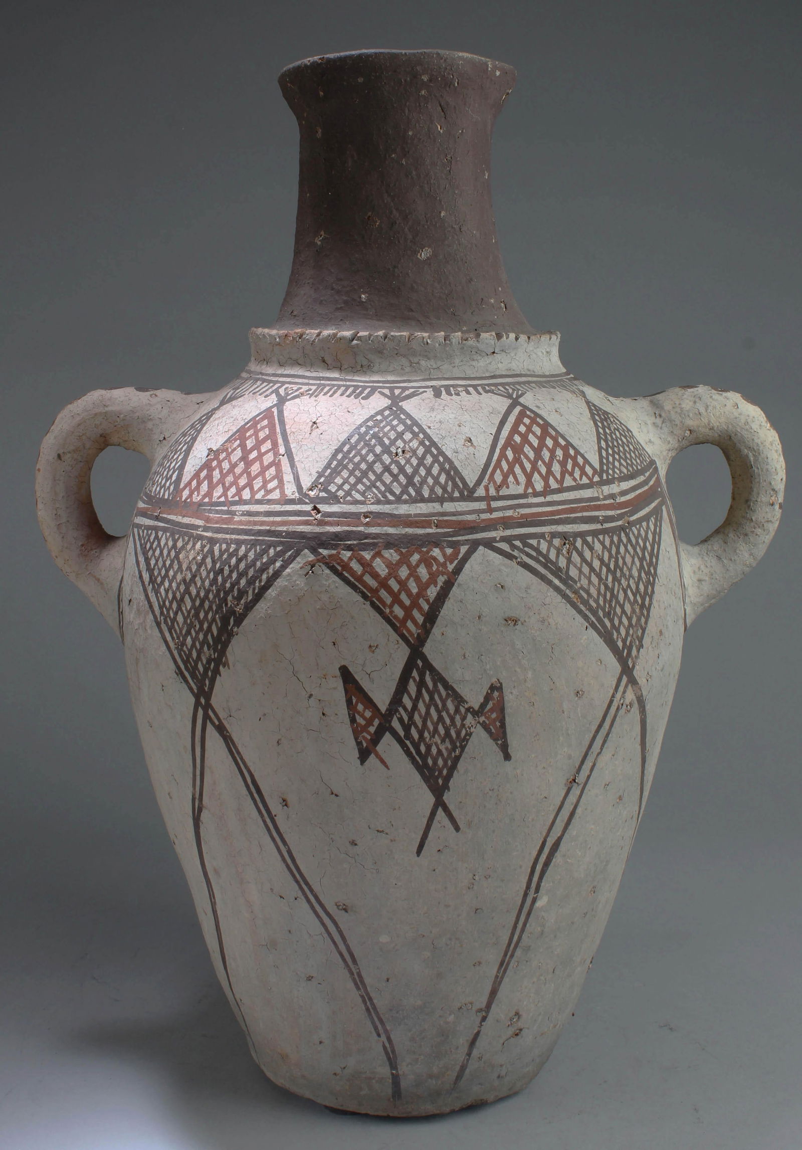 Chinese Pottery Vase with Twin Handles (1 of 5)