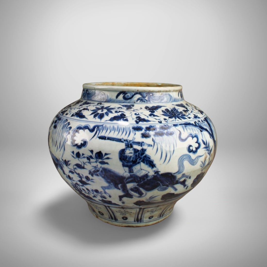Chinese Blue & White Porcelain Jar (1 of 5)