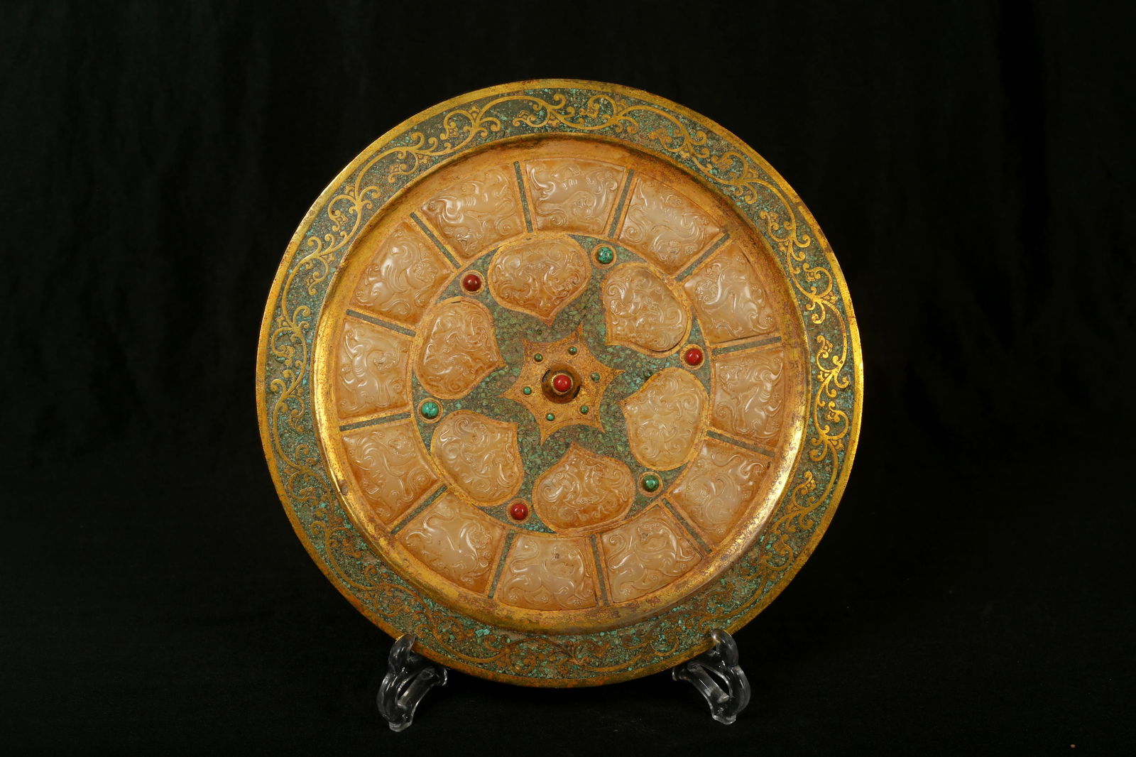 A Gilt Bronze Mirror (1 of 9)