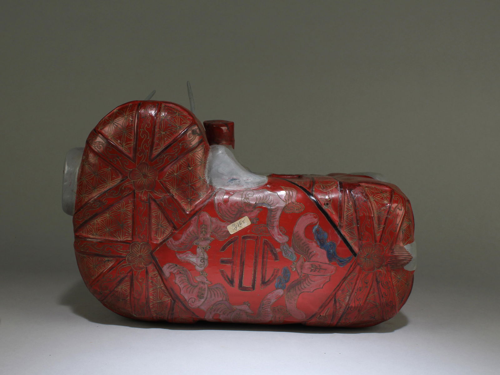 A Lacquer Elephant Statue - 5