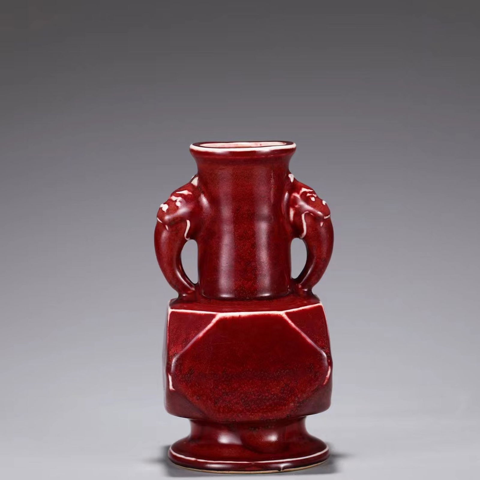 A Red Glazed Vase - 6