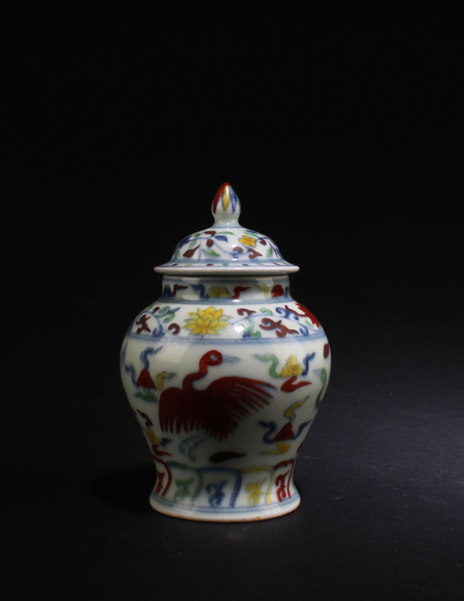 A Polychrome Porcelain Jar (1 of 6)