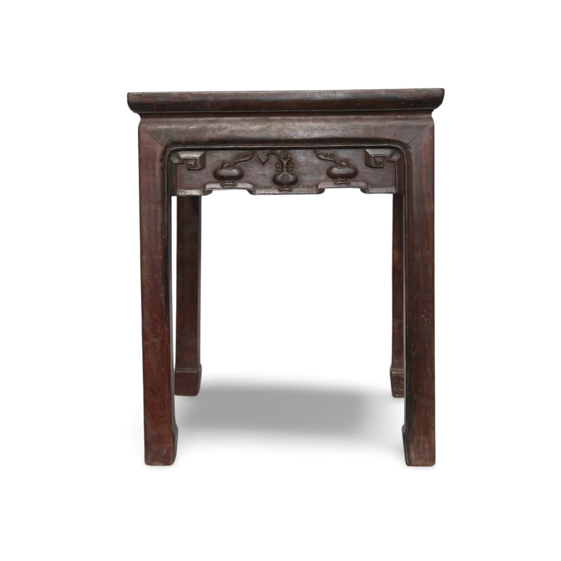 A Hardwood Square Side Table - 4