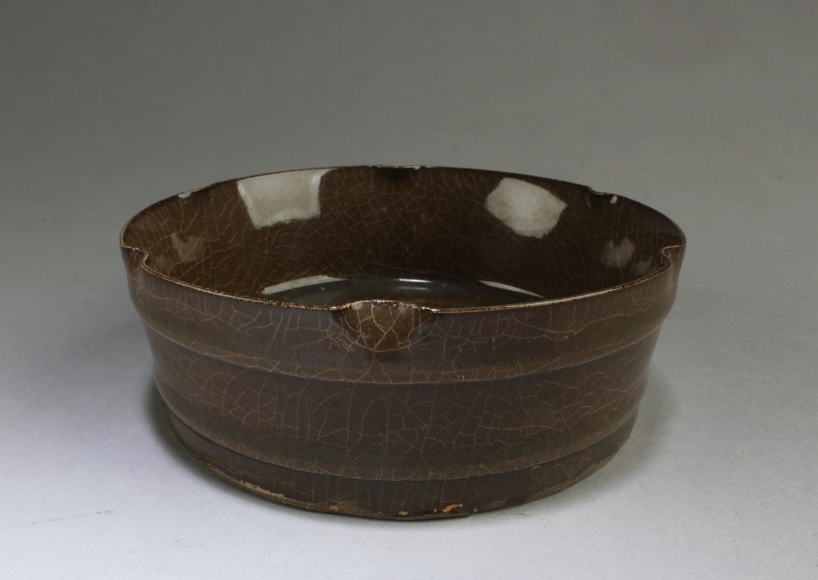 Chinese Round Crackleware Glazed Ink Washer (1 of 4)