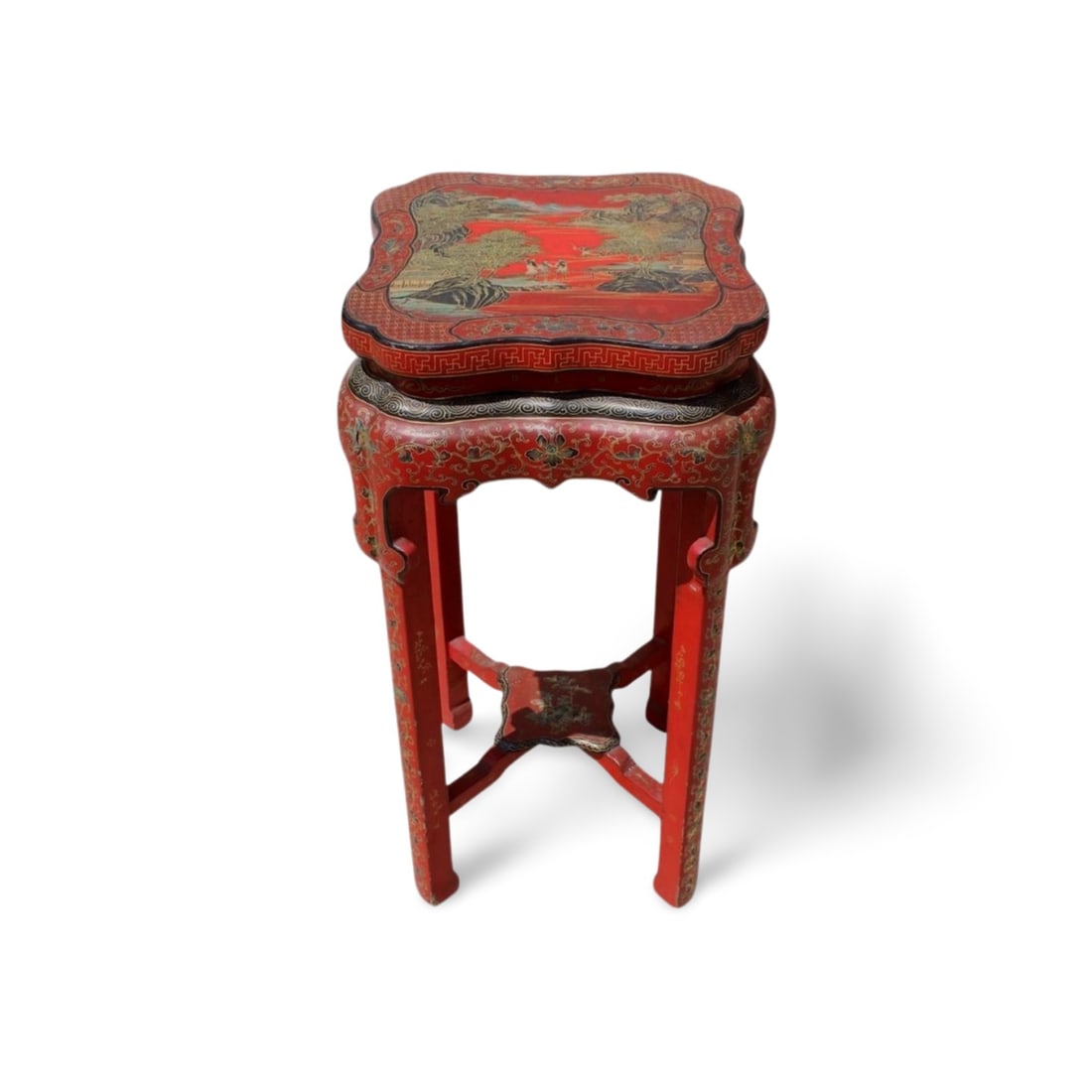 An Antique Laquer Ware Pedestal (1 of 8)