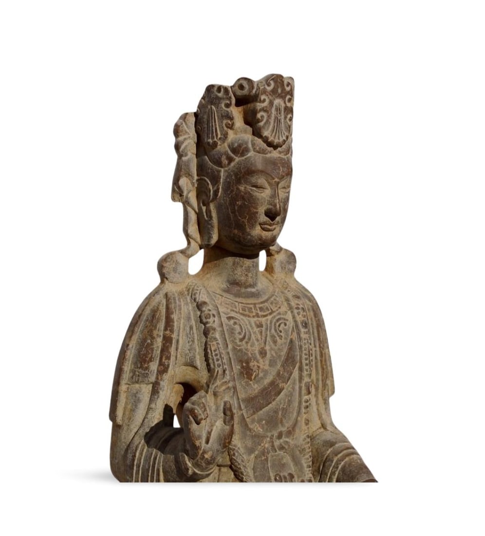 A Stone Buddhist Statue - 3