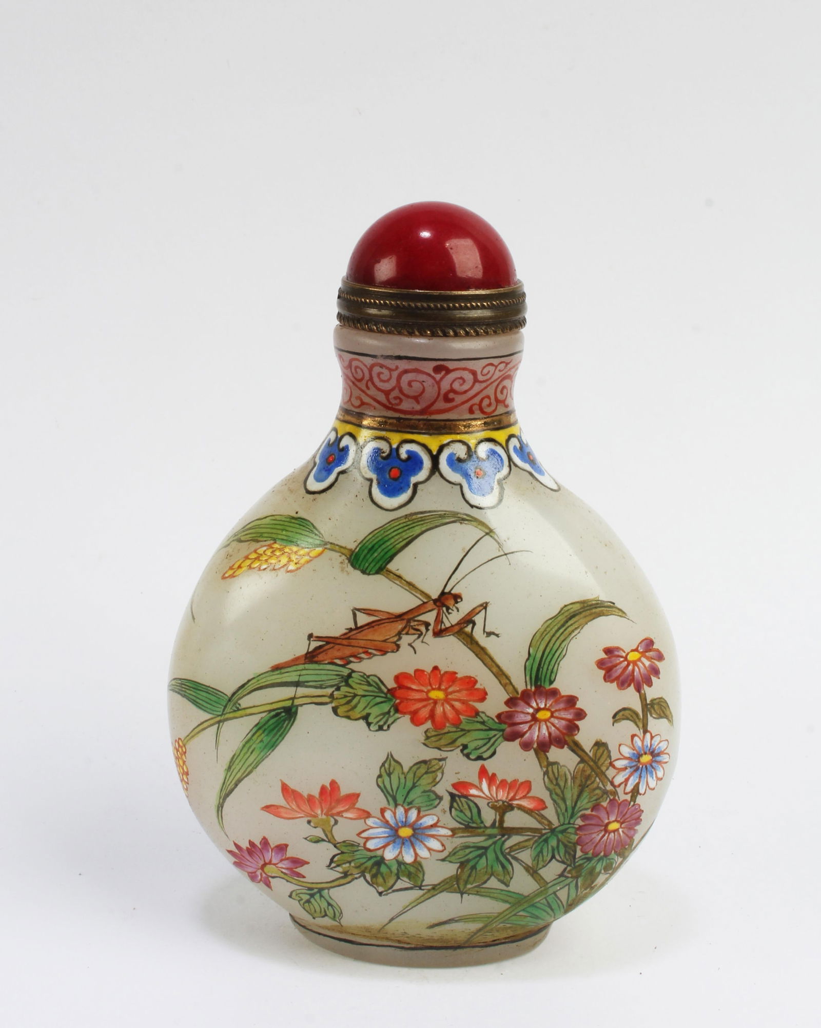 Chinese Peking Glass Snuff Bottle (1 of 4)