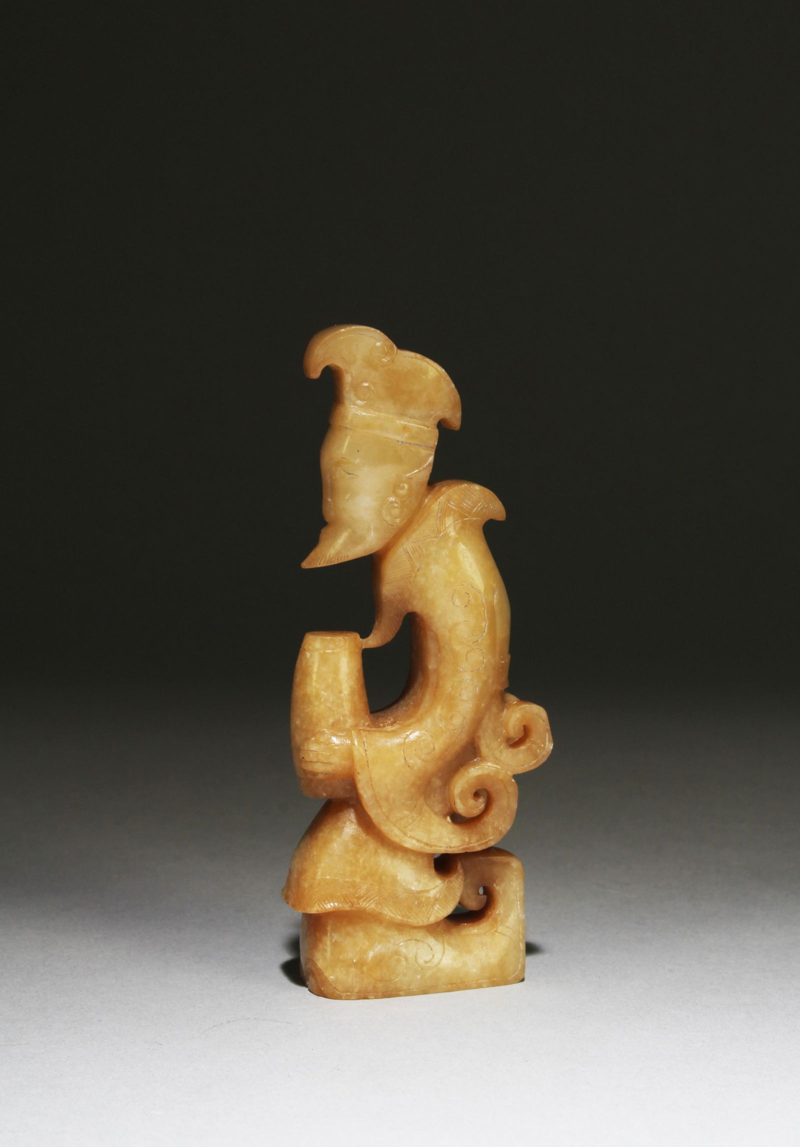 A Carved Jade Figurine (1 of 4)