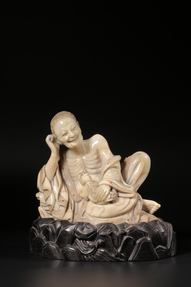 A Shoushan Stone Arhat Ornament (1 of 9)