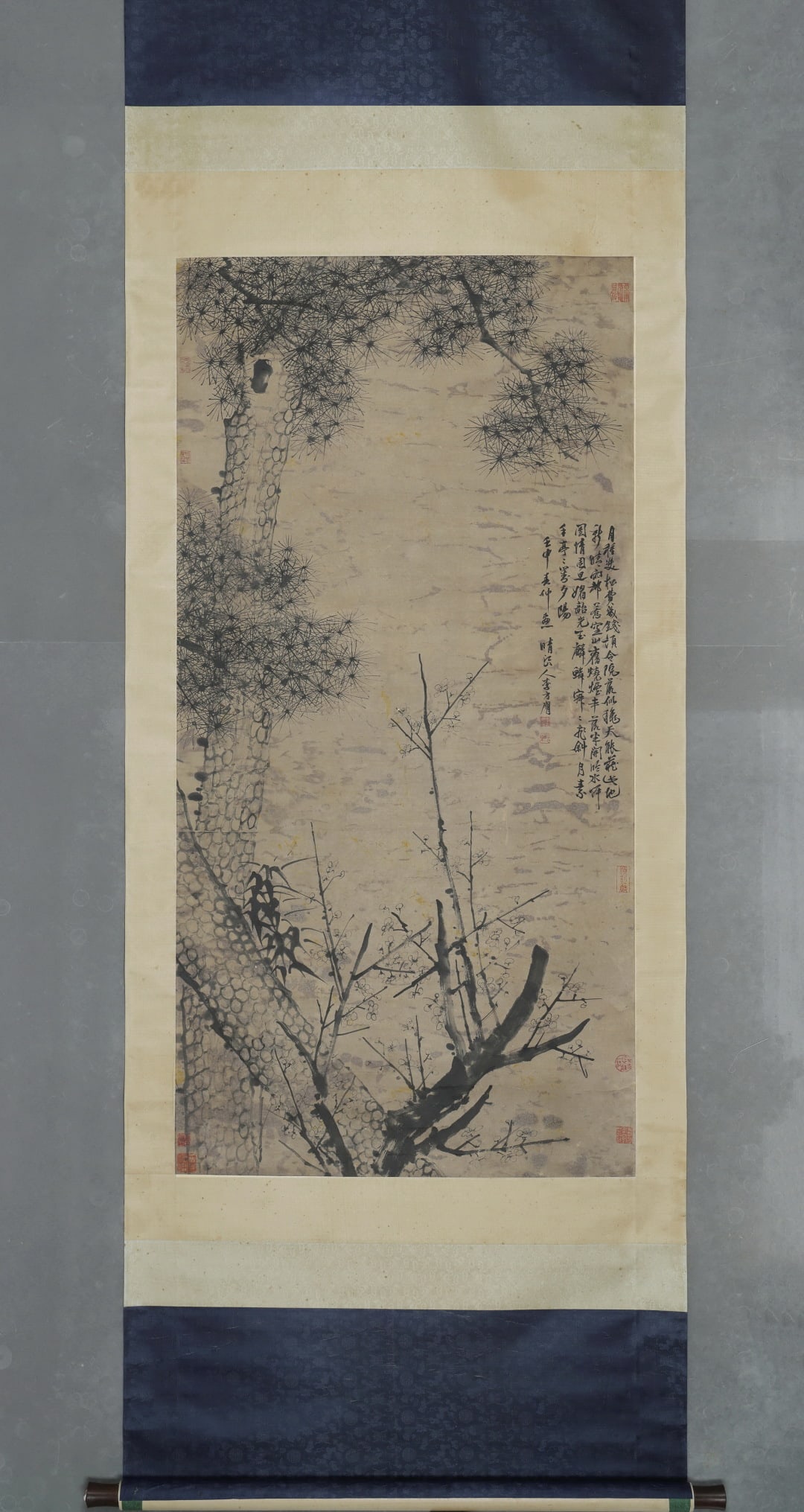 A Hanging Scroll Attributed to Li Fangying: A Hanging Scroll Attributed to Li Fangying. Dimensions: 53.54 × 27.17 in.