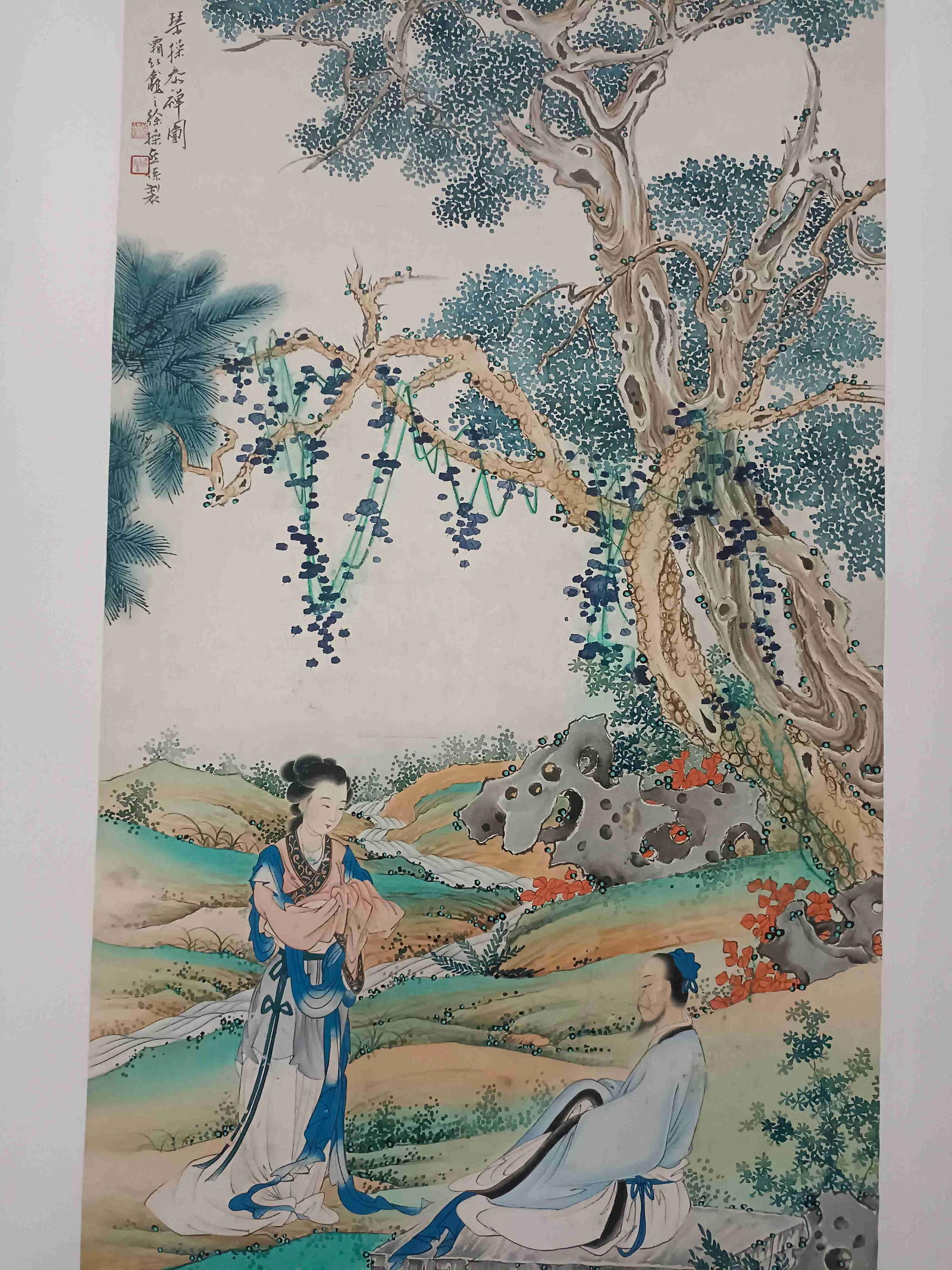 A Hanging Scroll Attributed to Xu Cao - 4