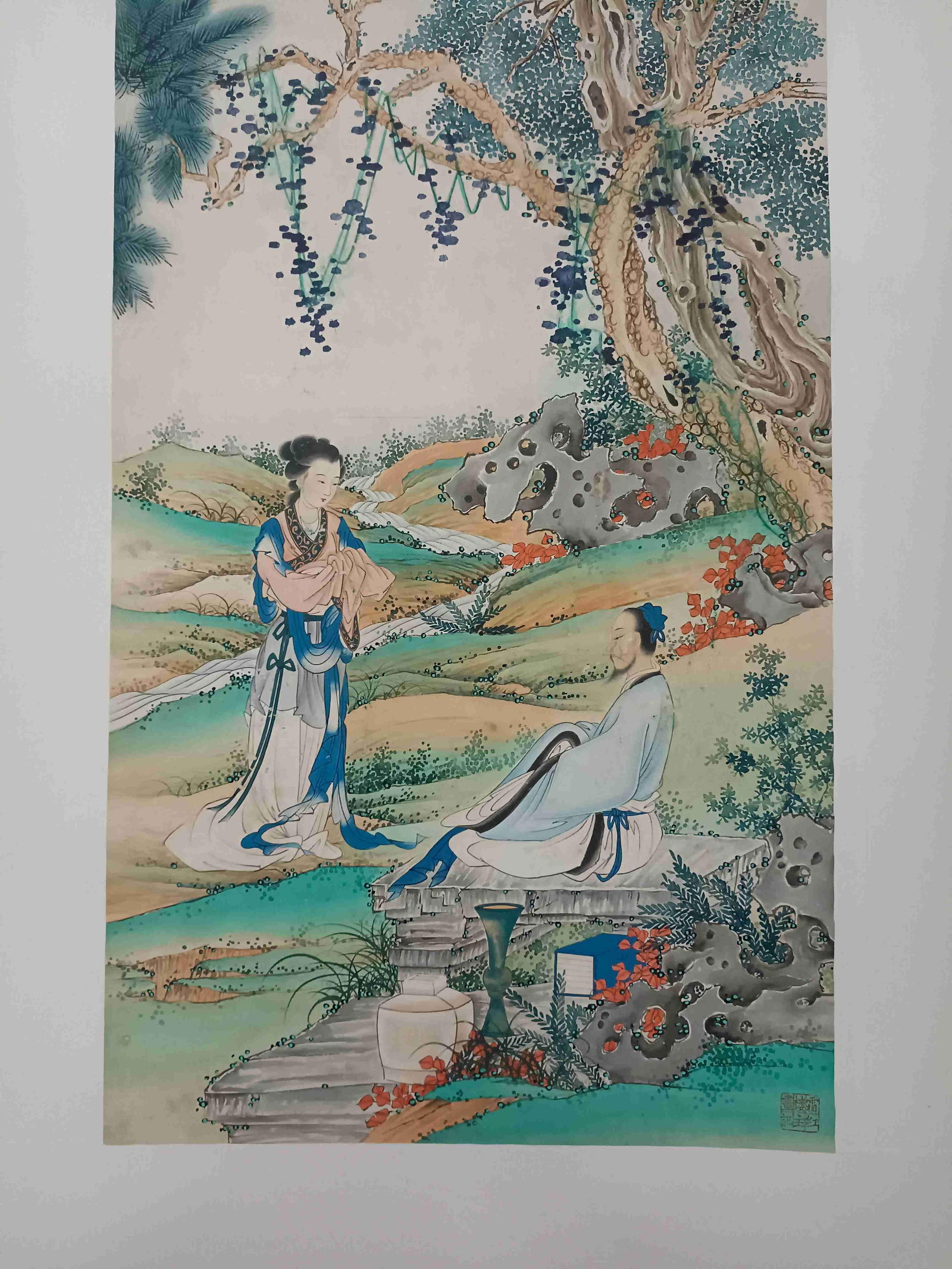 A Hanging Scroll Attributed to Xu Cao - 5