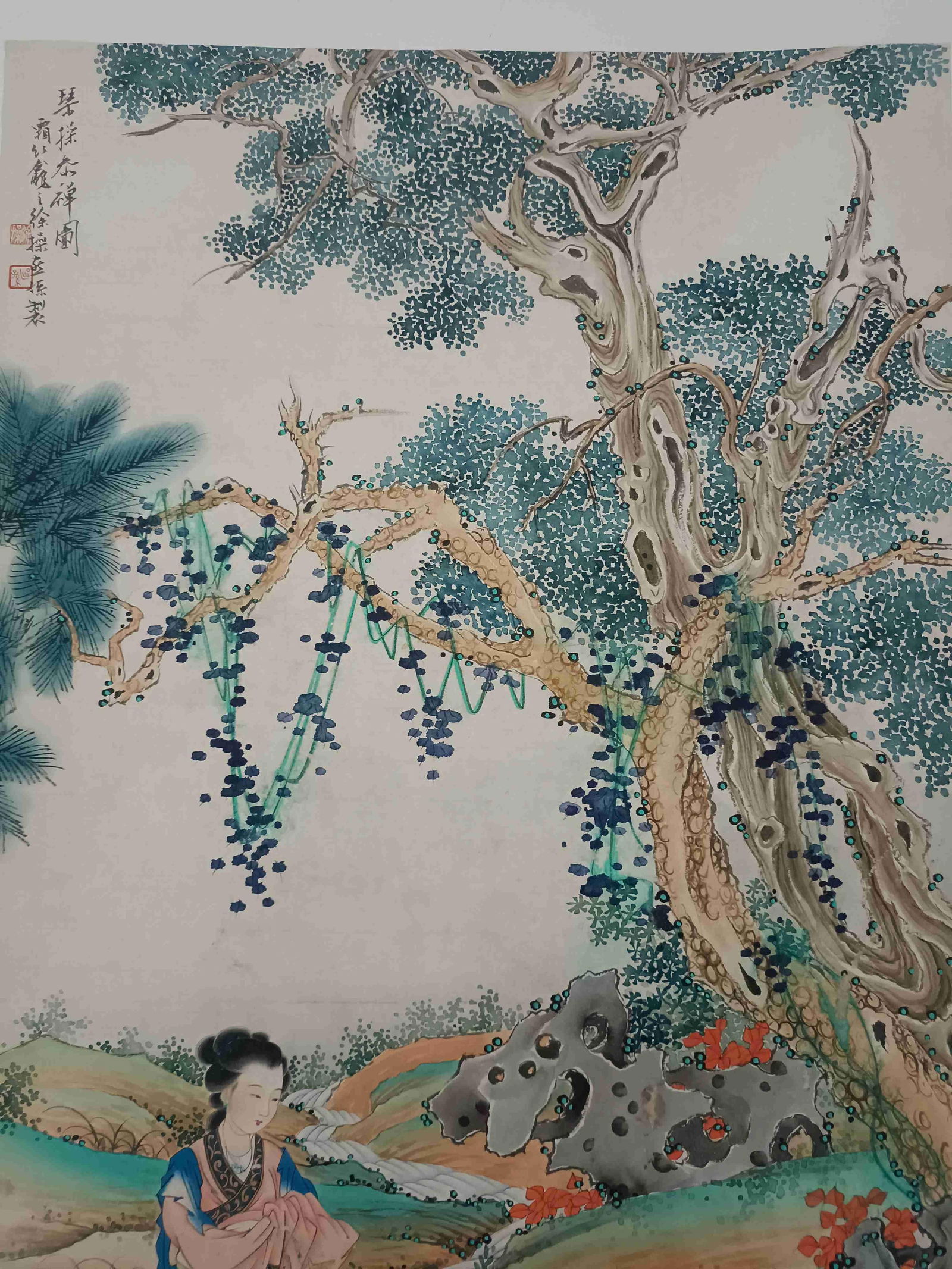 A Hanging Scroll Attributed to Xu Cao - 6