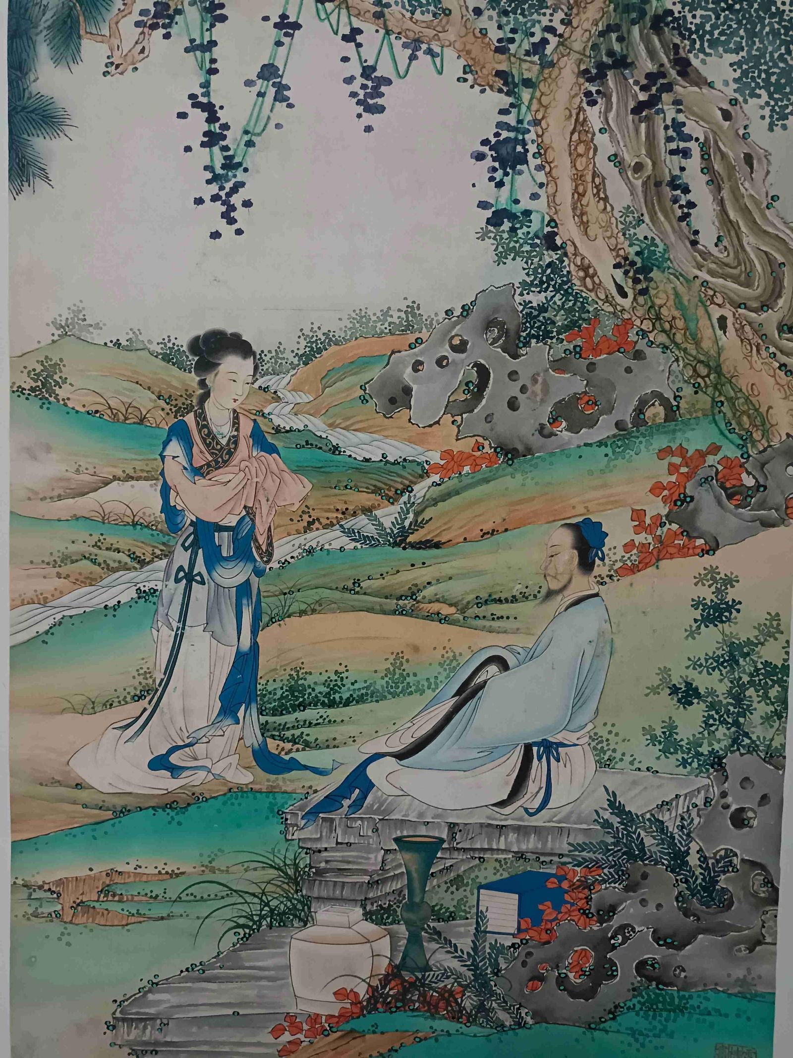 A Hanging Scroll Attributed to Xu Cao - 7