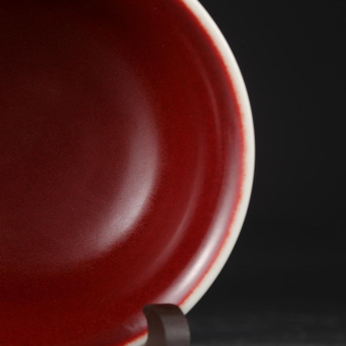 A Ruby-Red Glazed Bowl - 5
