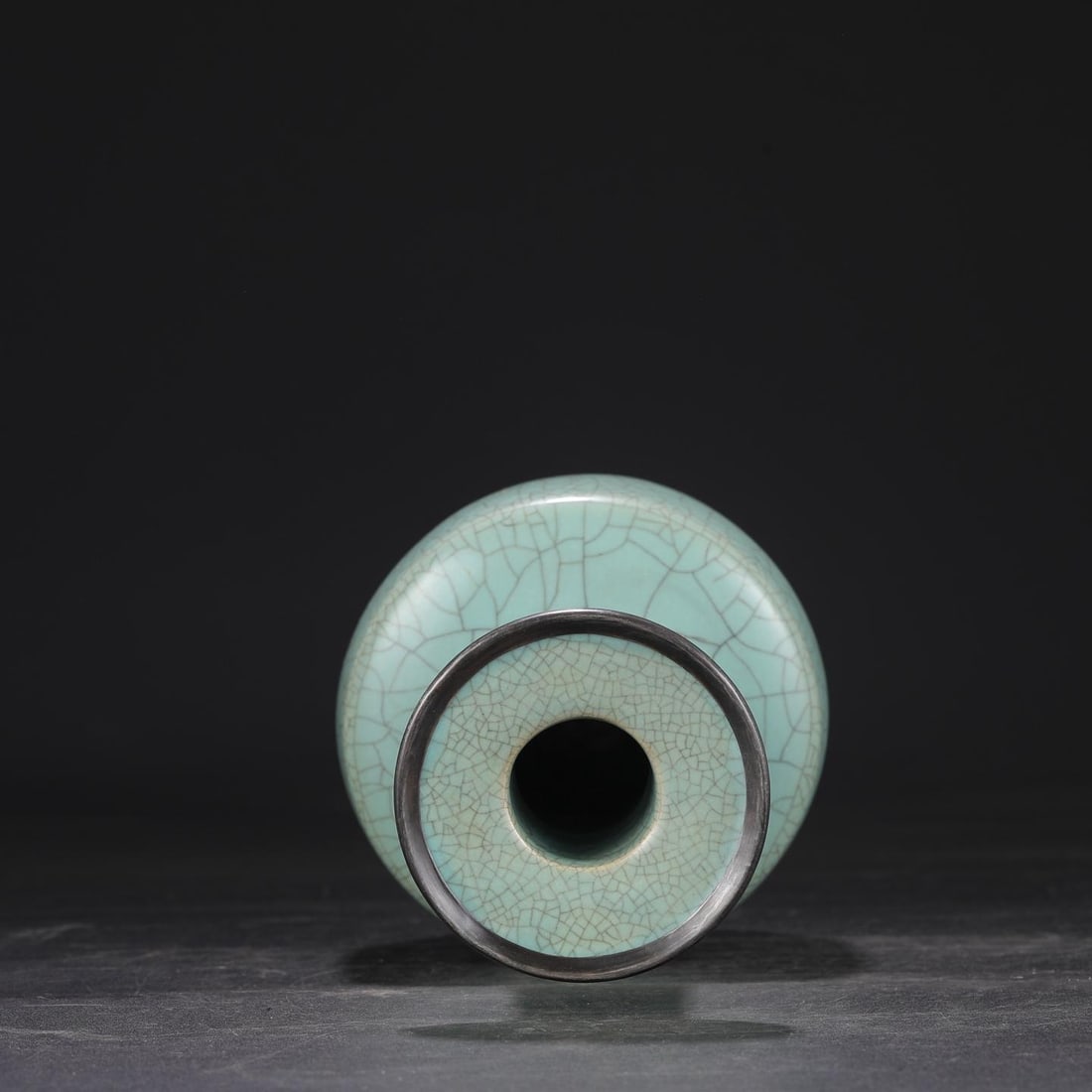 A Ru Ware Celadon Glazed Bottle - 4