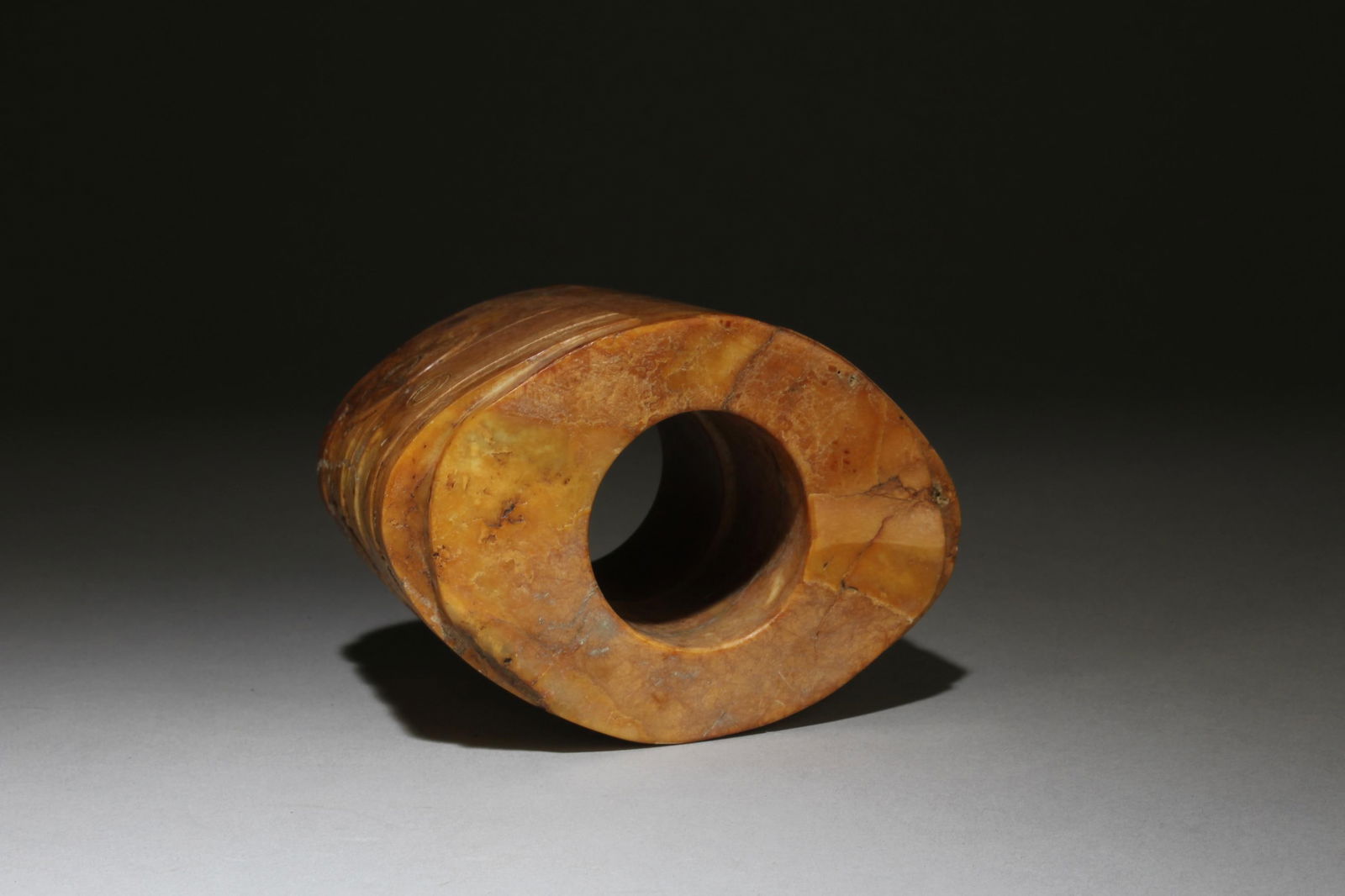 A Carved Jade 'Cong' - 6