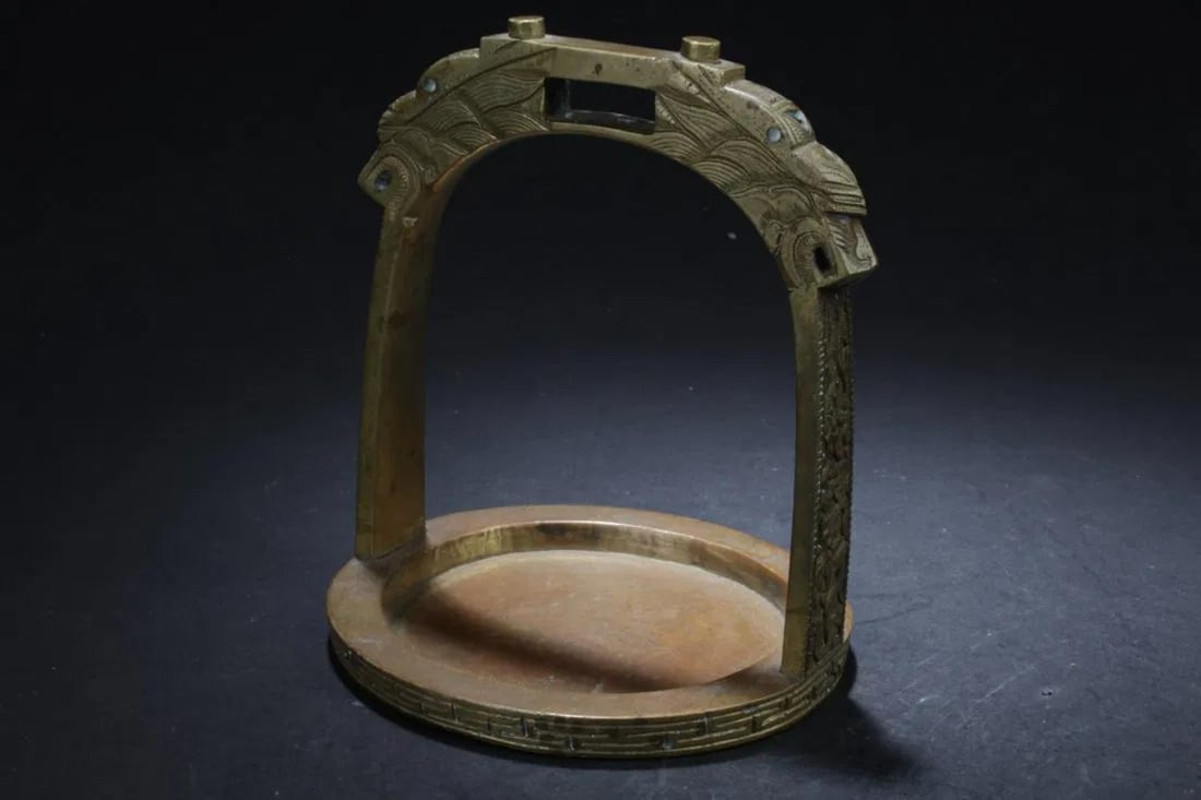 Antique Bronze Stirrup - 2