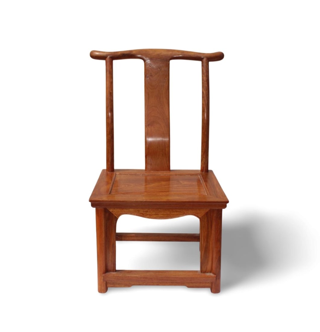 A Huanghuali Chair: A Huanghuali Chair. Dimension: 28" x 15" x 12".