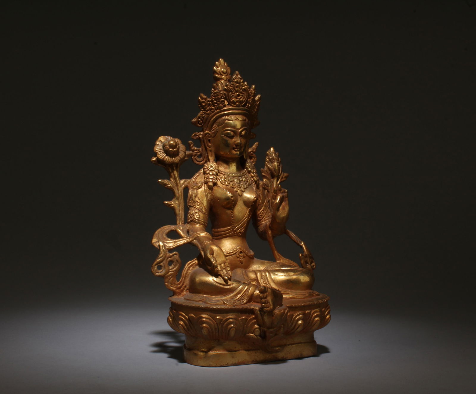 A Bronze Buddhist Statue - 2