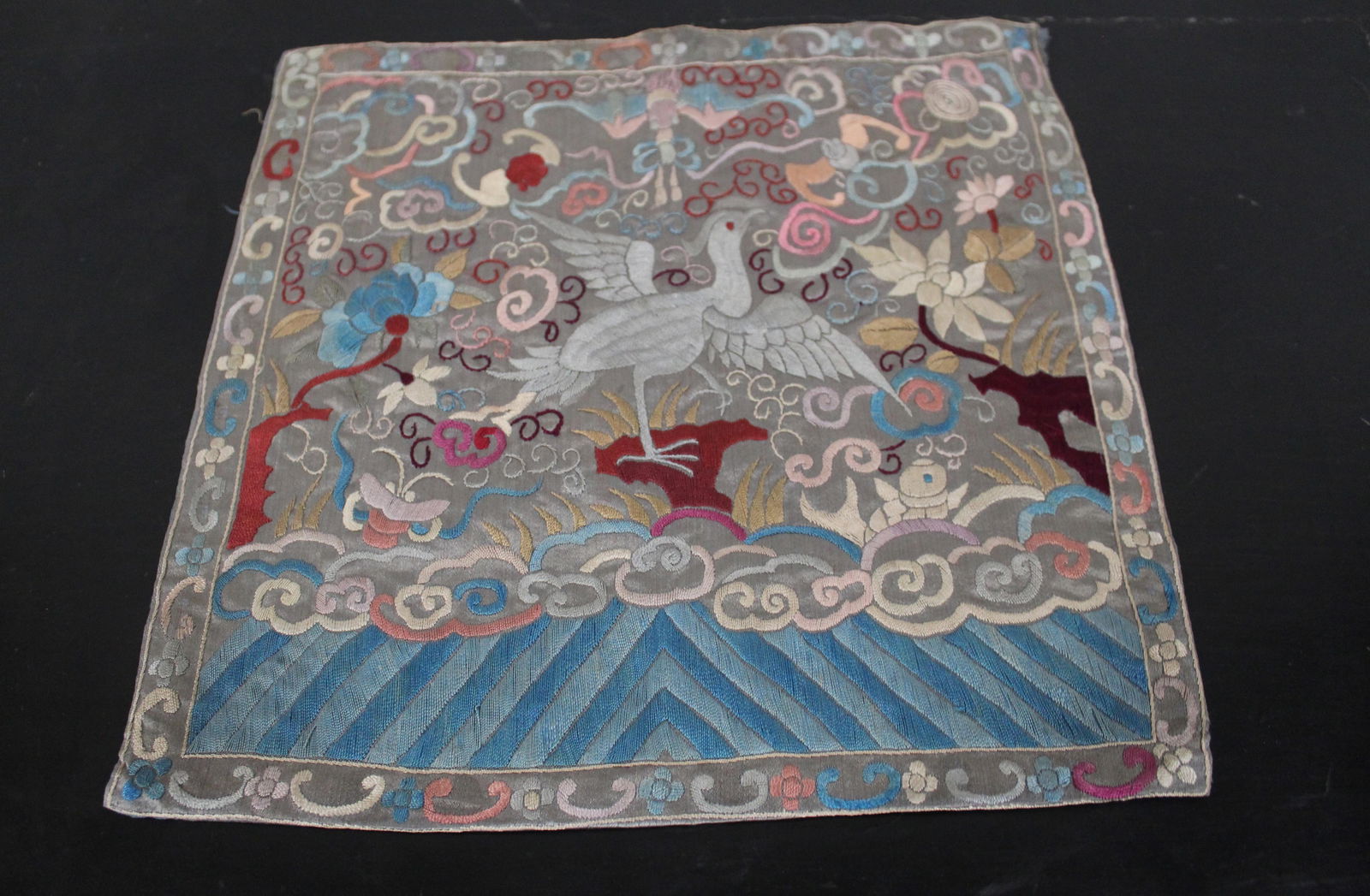 An Old Embroidery Official Uniform: An Old Embroidery Official Uniform. Dimensions: 11.5" X 11.5"