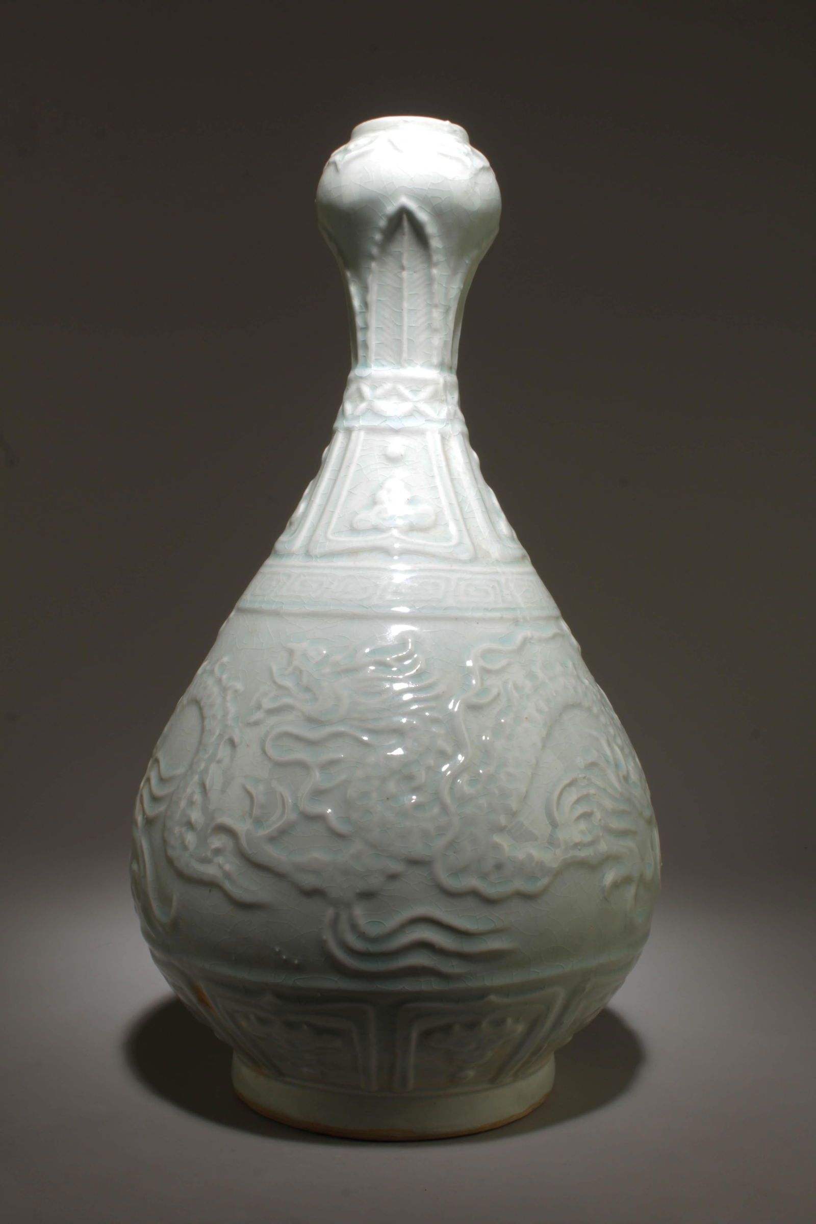 A Yingqing Vase: A Yingqing Vase. Dimension: 8" x 15.3".