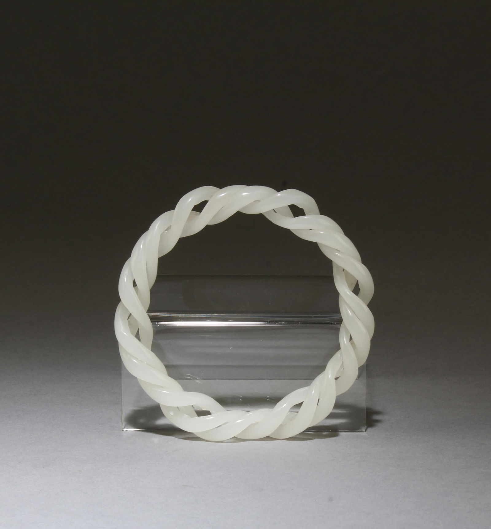 An Unique Swirl Jade Bangle: An Unique Swirl Jade Bangle. Inner Diameter: 2.25"