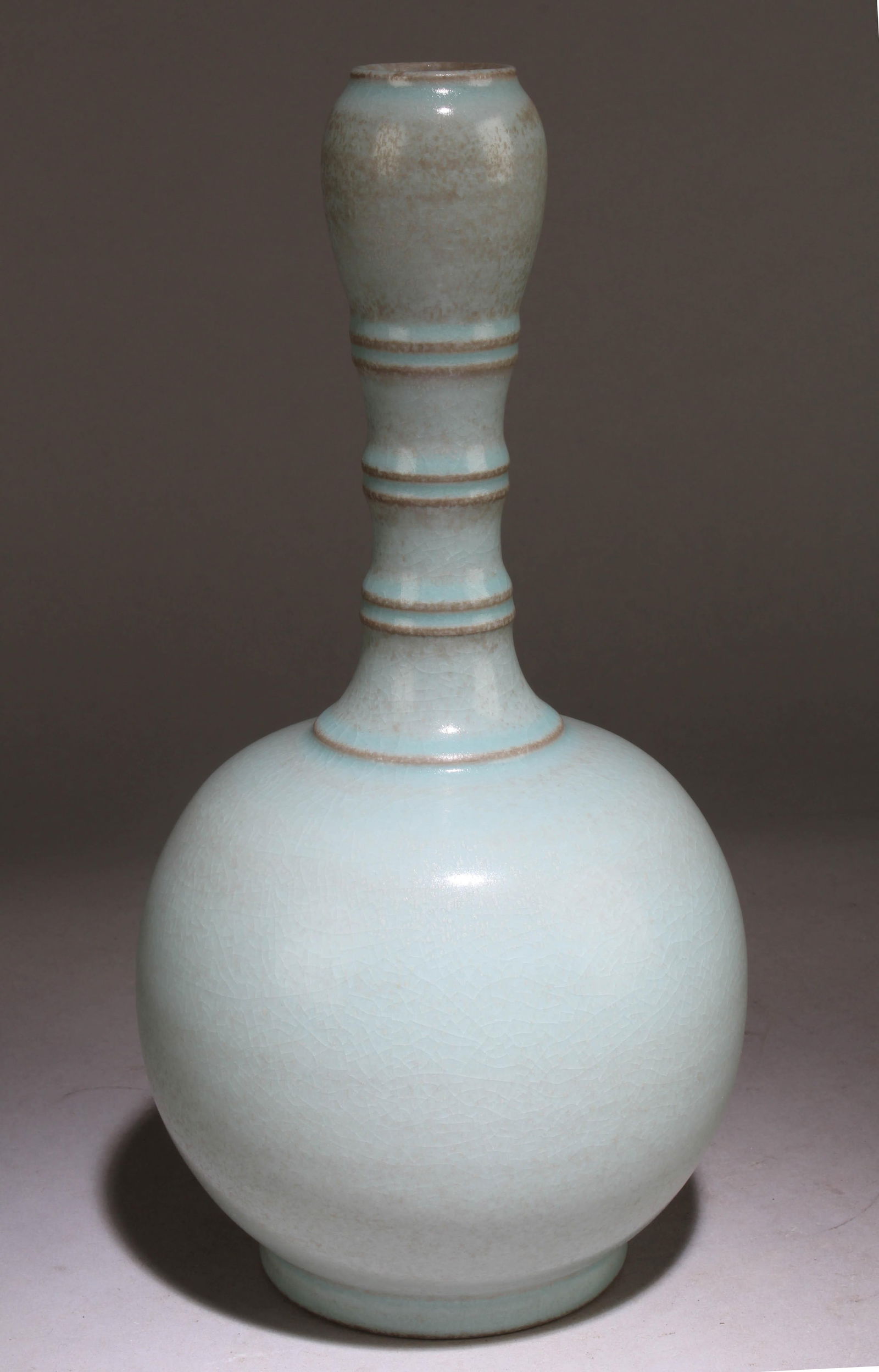A Chinese Ruyao Vase: A Chinese Ruyao Vase. Dimension: 5.1" x 4.3".