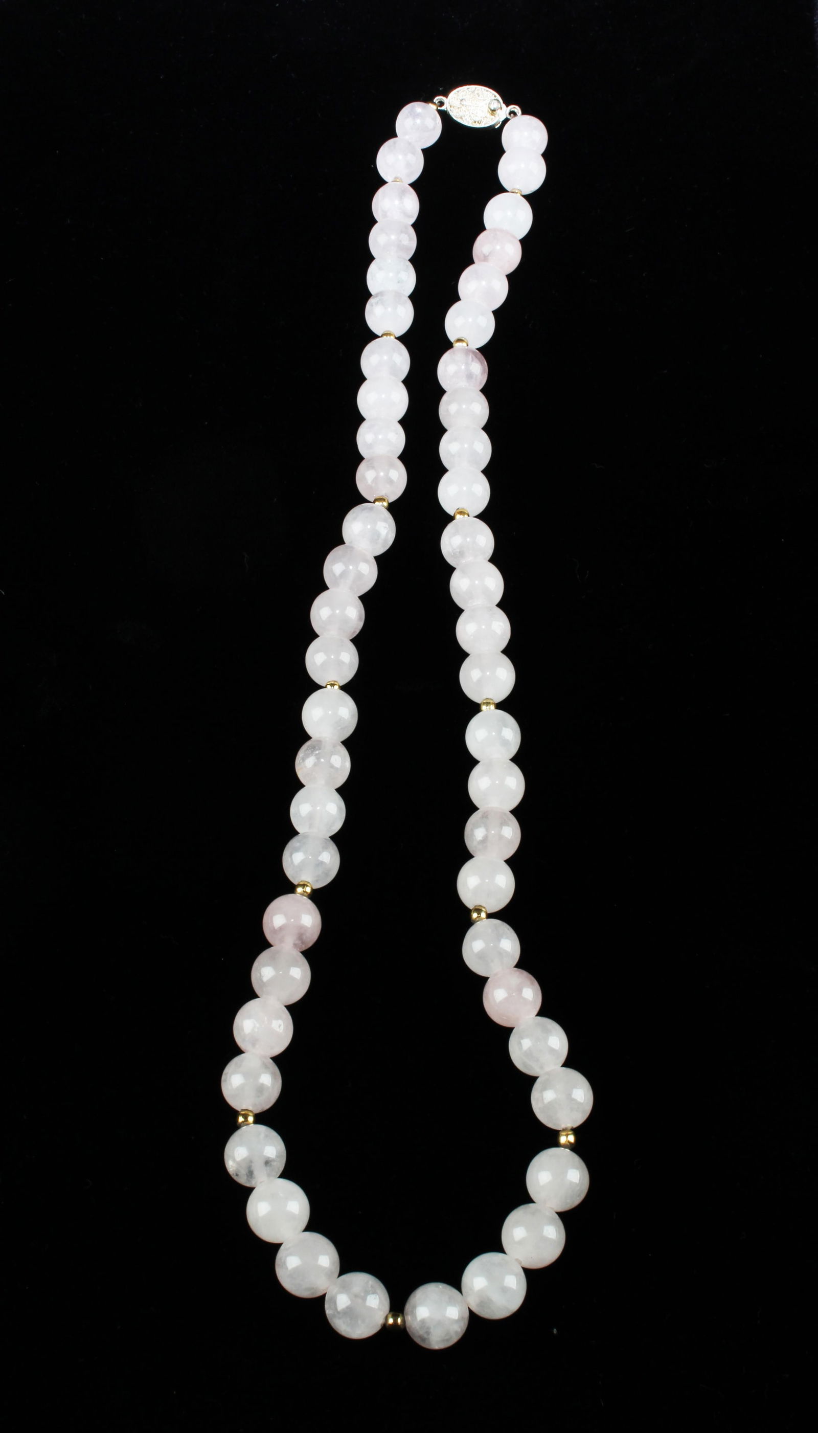 A Crystal Beaded Necklace: A Crystal Beaded Necklace. Length: 11"
