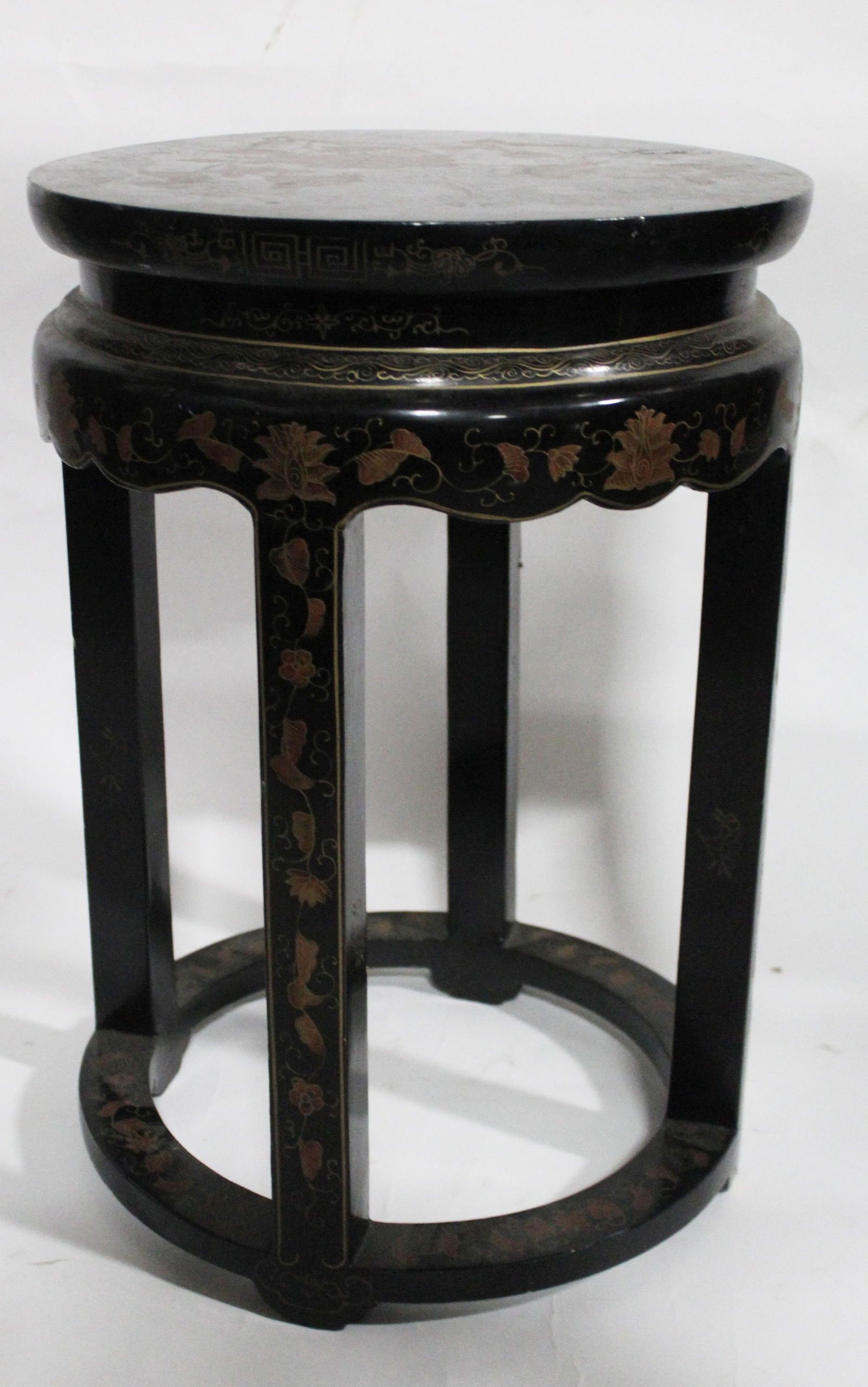 A Round Lacquer Stool (1 of 3)