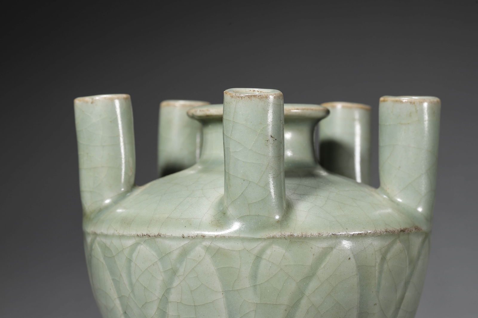 Longquan Kiln Five-Spouts Vase - 4