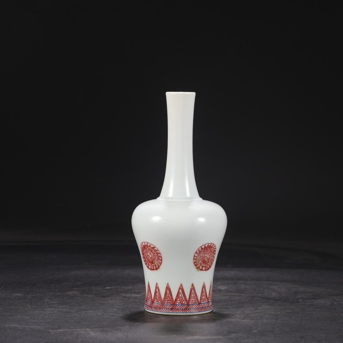 A Red Underglazed Bell-Shaped Vase - 2