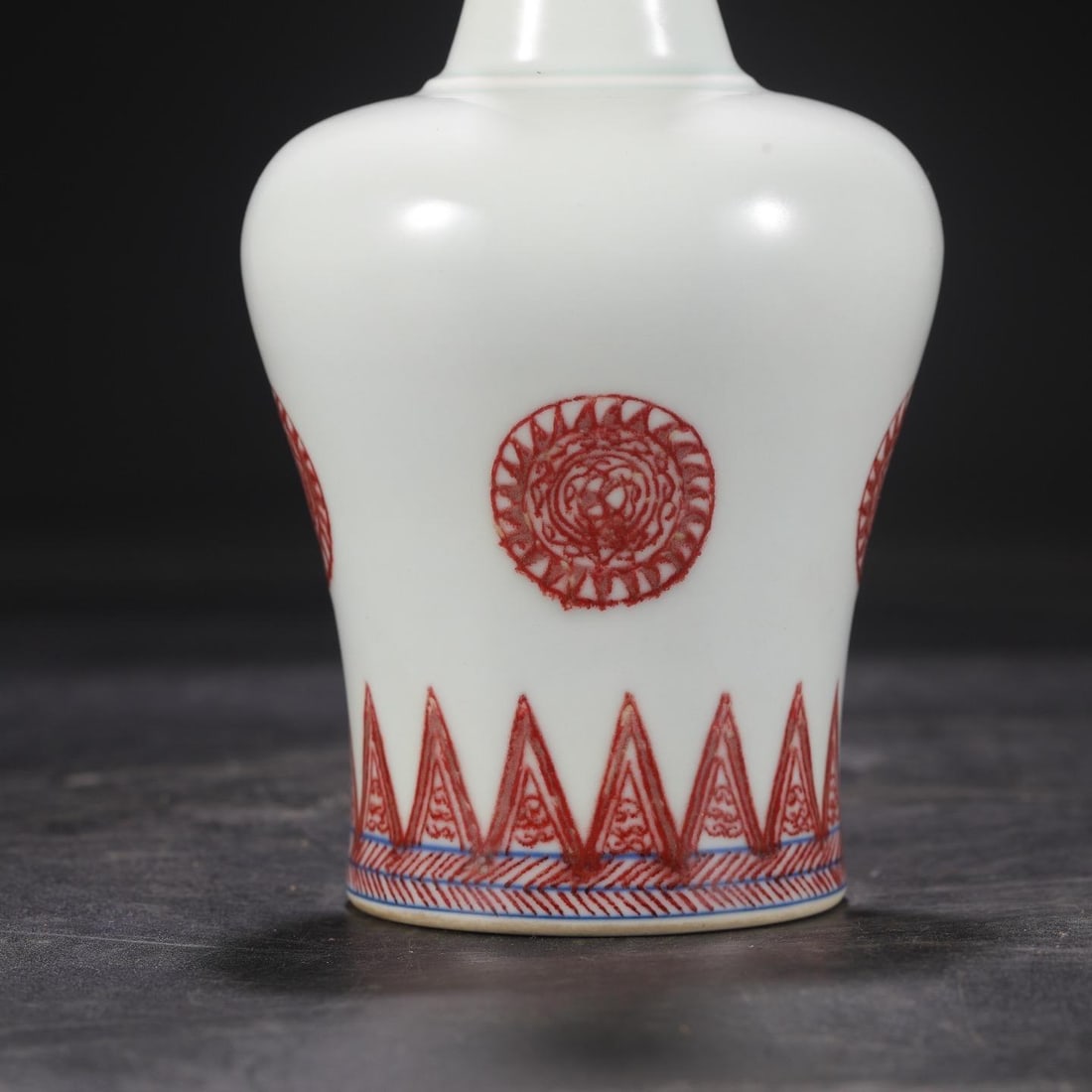 A Red Underglazed Bell-Shaped Vase - 4